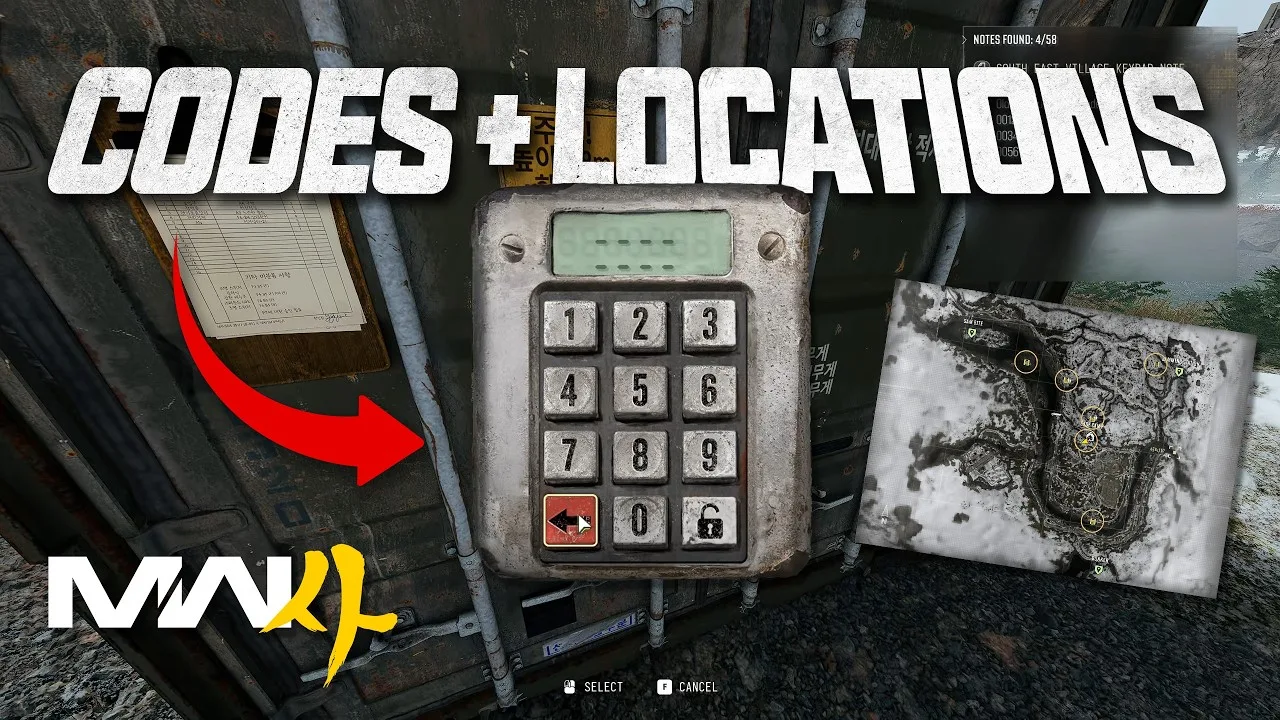 PerfectlyAVG’s supplied Stranded keypad video cover with code and map references.